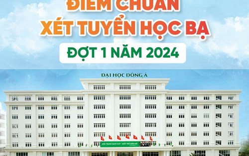 Đại học Đông Á xét tuyển sớm đợt 1/2024 
